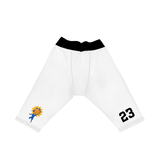 Big Shots Big Logo Number Compression Shorts White