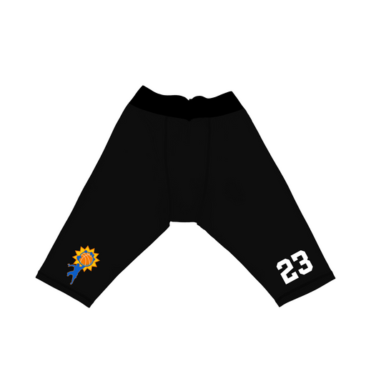 Big Shots Big Logo Number Compression Shorts Black